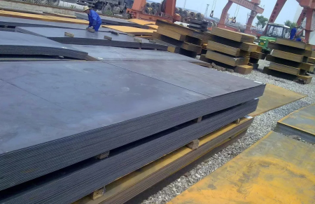 Premium quality hot rolled steel plates ready for global export in our factory.