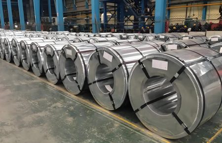 Hot rolled coil stock in factory