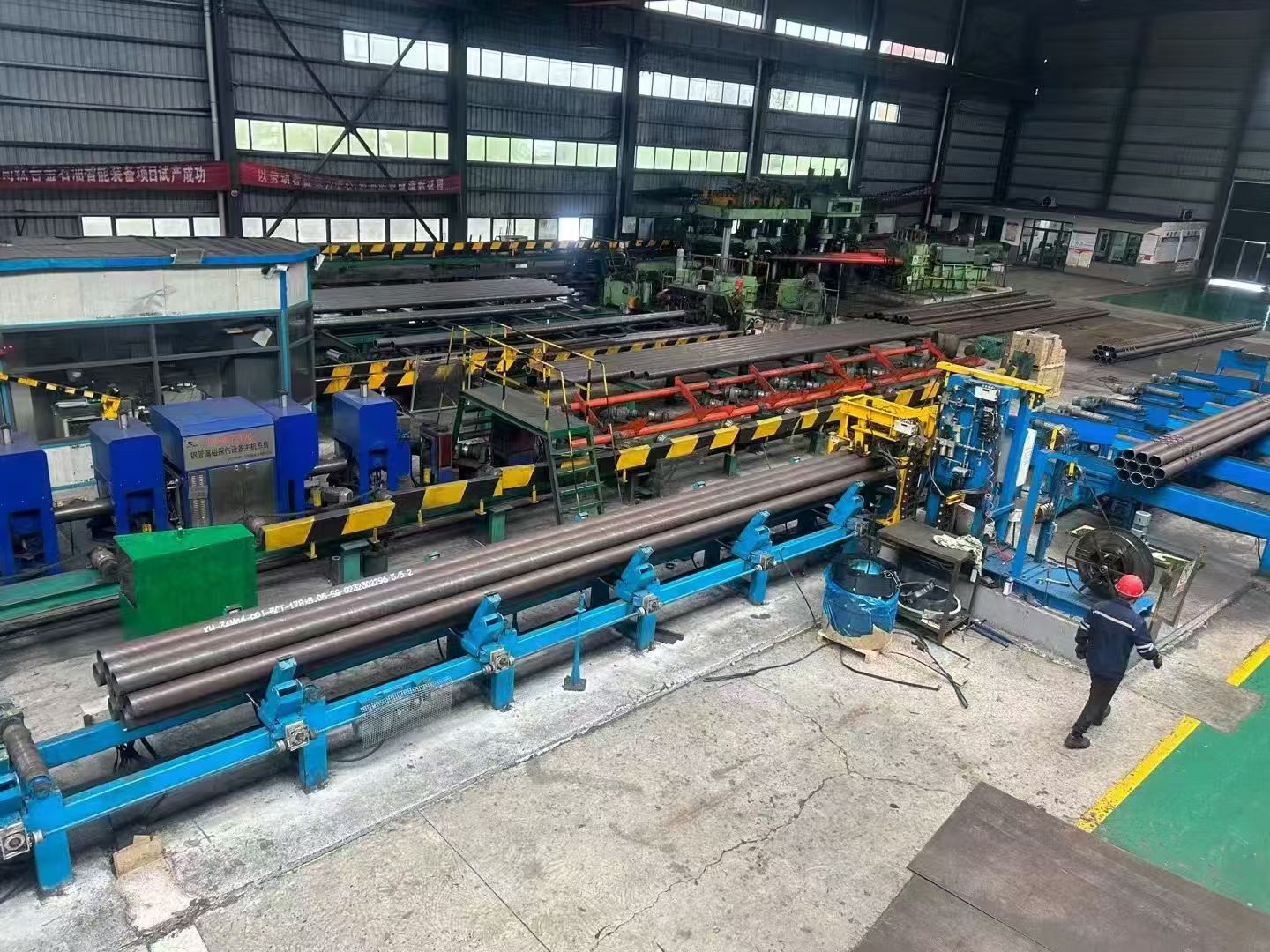 Steel pipe production line